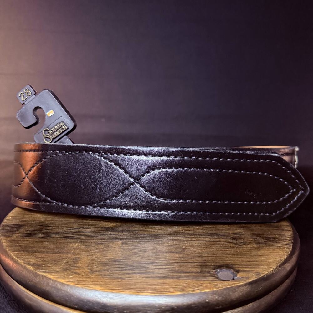 Gould & Goodrich Duty Belt Size 28" Black LP041 Plain Leather 2.25" Wide